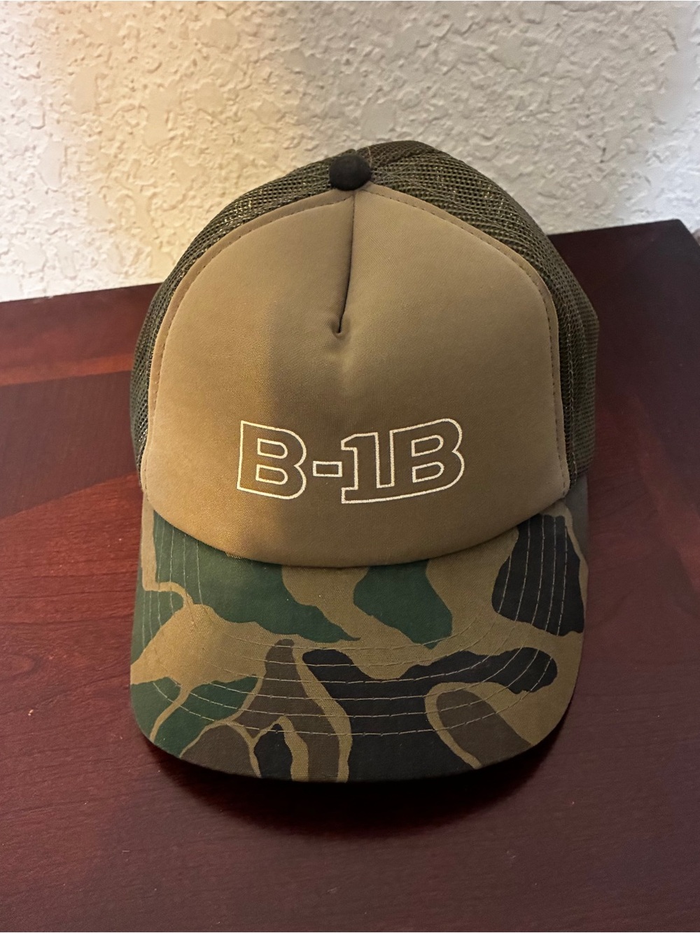 Military Airplane Baseball Hat - Black, Blue and Olive Camouflage Set - Picture 12 of 15